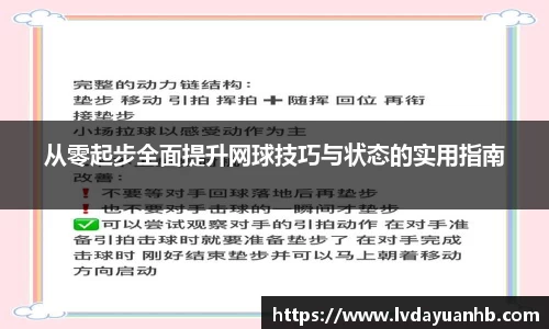 从零起步全面提升网球技巧与状态的实用指南