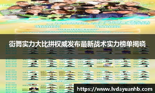 街舞实力大比拼权威发布最新战术实力榜单揭晓