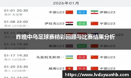 昨晚中乌足球赛精彩回顾与比赛结果分析